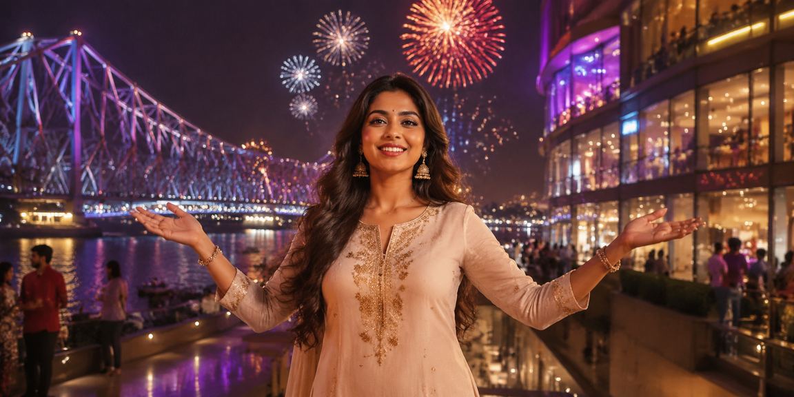 A woman playing Teen Patti card game on casino app in Kolkata